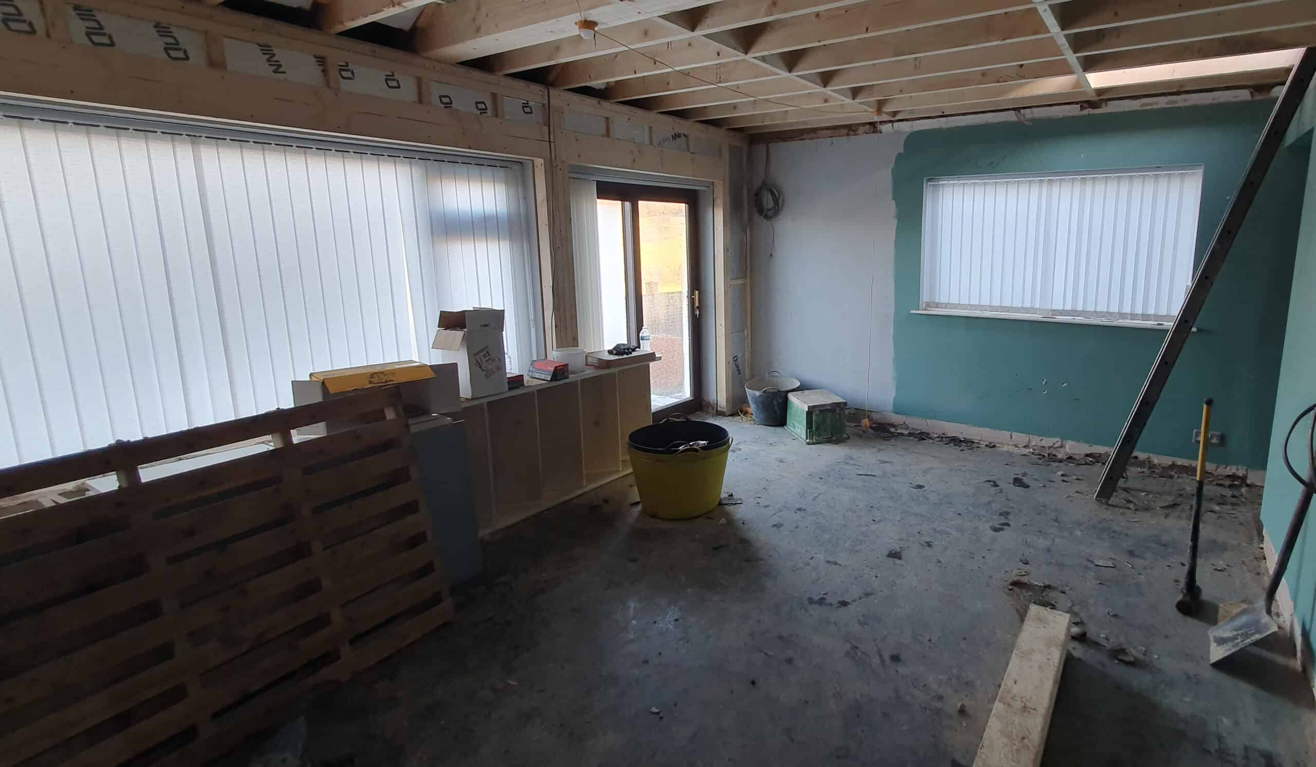 A photo of a cold living room before improvement